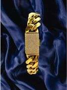 Sharp Gold Plate Cuban Curb Link Bracelet