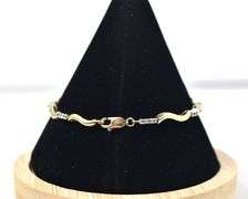 Sparkling 14K Yellow Gold Diamond Bracelet