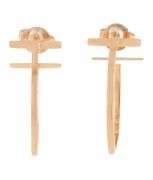 Tiffany & Co. T Wire Medium Hoop Earrings in 18K