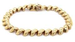 Popular 14K YG San Marco Link Bracelet