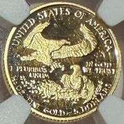 1990 P Gold Proof Ultra Cameo $5 Everhart Signedhart