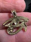 10K Yellow Gold Eye of Horus Pendant