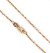Practical 14K YG Cable Link Necklace