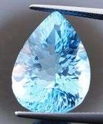 Expertly cut! 16.98ct vibrant Swiss blue Topaz from Brazil!