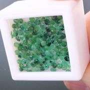 4.17 carats of real round cut Colombian Emeralds!