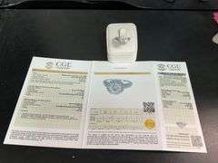 Certified 3.42 CTTW F/I2 Natural Diamond Ring