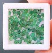 4.90 carats of real round cut Colombian Emeralds!