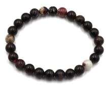 Natural gemstone bangle bracelet