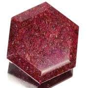 Huge 2600 Ct Rare Hexagon Cut Certified Natural Red Ruby Solitaire.