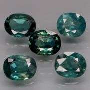 Simply beautiful 3.04ct set of blue green Sapphires! Heated only!