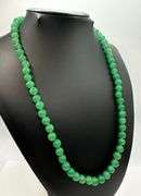 Beautiful 263 Cttw Natural Mined From The Earth Emerald Necklace.