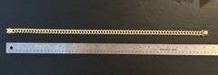 Sparkling Huge 92.3 Gram 14 Kt White Gold Plated Miami Cuban Link Necklace
