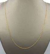 Long Diamond Cut 14K YG Rope Necklace