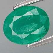 Outstanding color! 1.36ct blue green Colombian Emerald!