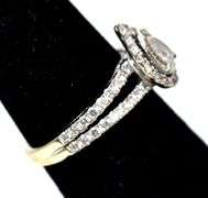 Stunning 14K White Gold Diamond Ring