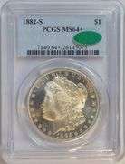 Cameo Prooflike basically Gem BU 1882-S Morgan. PCGS MS64+ CAC sticker
