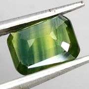 Strong color seperation! 1.37ct blue and yellow Parti Sapphire from Australia!