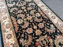 Fine Silk&Wool Tabriz Runner 2.6x12'