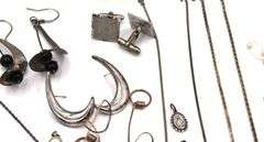 Big group lot of vintage 925 sterling silver mixed jewelry