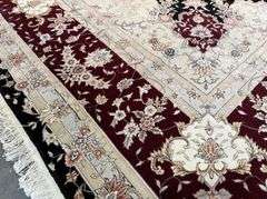 Magnificent Silk &Wool Tabriz Rug 9.6x14