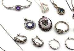 Group lot of Vintage 925 sterling silver mixed jewelry