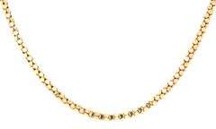 Popular 14K YG Popcorn Link 18" Necklace