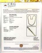 Enchanting Brand new European 15.00CTW  Oval Faceted Natural Emerald & Diamond Necklace in 14K Yello
