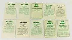 10 TCMA "The 1960's" Baseball Cards