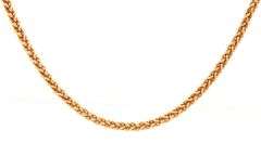 Smooth Feeling 18K YG Wheat  Necklace