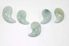 Vintage Natural Jadeite Pendants - Lot of 5