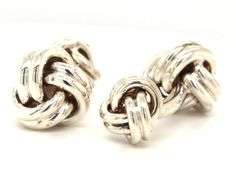 Tiffany & Co double love knot cuff links
