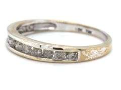 10kt White gold Stackable Diamond Band