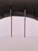 CERTIFIED 14K WHITE GOLD DIAMOND EARRINGS