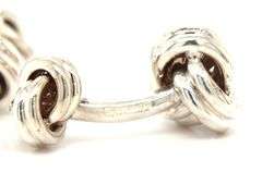 Tiffany & Co double love knot cuff links