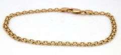 Always Useful 14K YG Hand Made Flat Bracelet