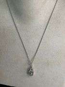 CERTIFIED BRAND NEW 14K WHITE GOLD DIAMOND NECKLACE