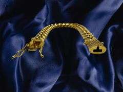 Yellow Gold Plate Cuban Curb Link Bracelet