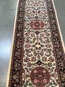 Fine Silk&Wool Tabriz Runner 2.6x12'