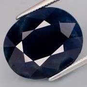 Simply incredible! 15.06ct midnight blue Sapphire -Heated only!