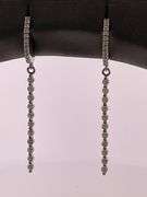 CERTIFIED 14K WHITE GOLD DIAMOND EARRINGS