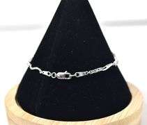 Beautiful 10K White Gold Diamond Bracelet
