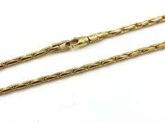 Practical 18K YG Wheat Link Necklace