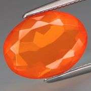 Vivid! 2.34ct top orange 11.5mm eye clean Mexican Fire Opal!