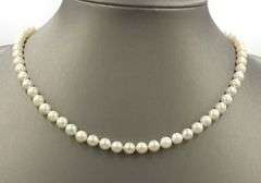5.5-6mm White fresh-water pearl strand necklace