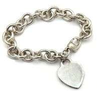 Tiffany & co heart tag charm bracelet
