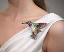 Hummingbird Sterling Silver Brooch