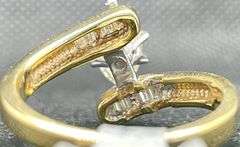 GORGEOUS 14K GOLD MARQUISE DIAMOND ENGAGEMENT RING