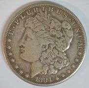 Sharp scarce 1884-CC Morgan Silver Dollar.