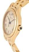 Cartier Panthere Cougar 887906, 26MM, Silver Dial, 18K Yellow Gold Ladies Watch