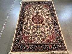 Superb Silk&Wool Tabriz Rug 4x6